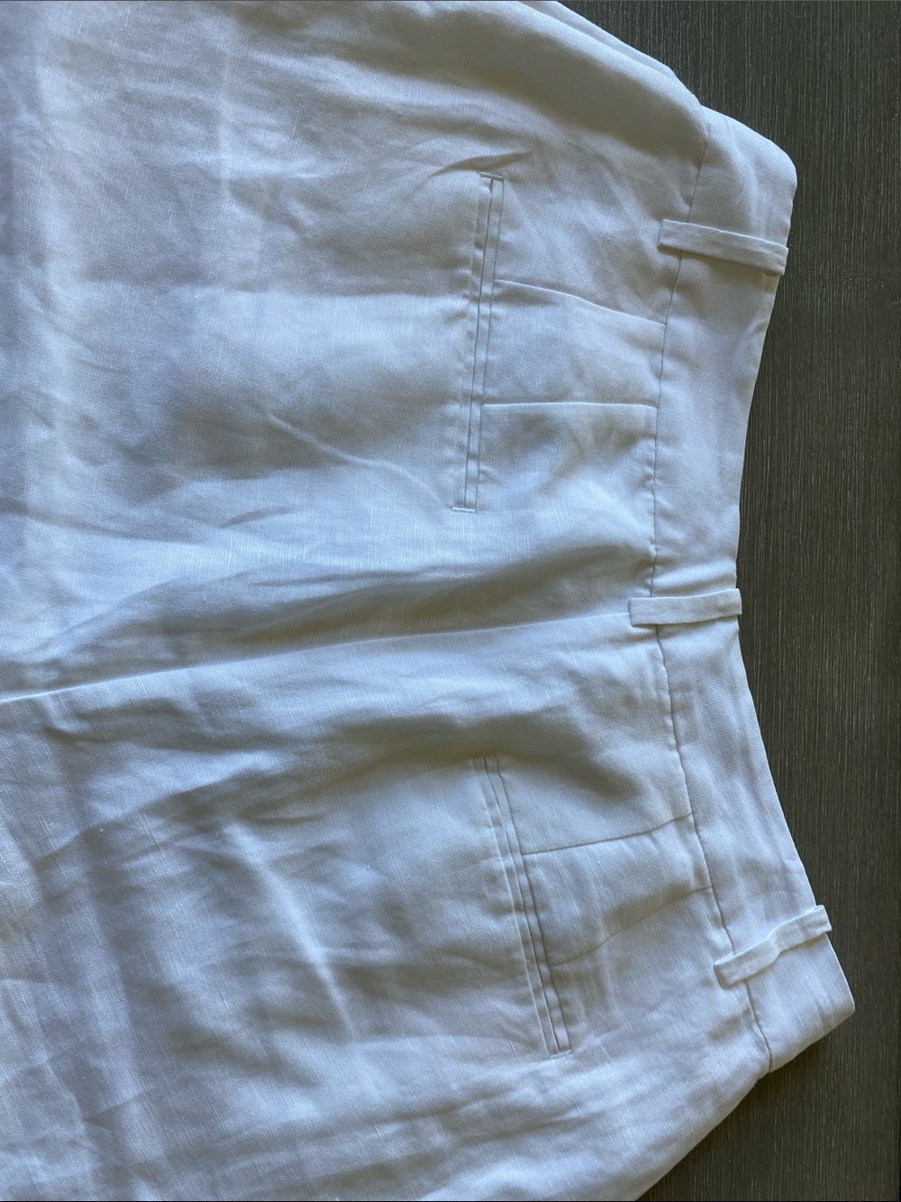 Ann Taylor White Linen Bermuda Shorts size 6 - Picture 7 of 13